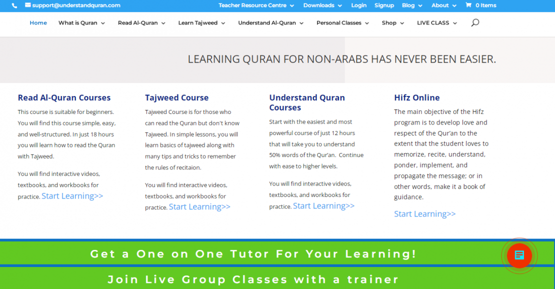 Website of Understand Quran