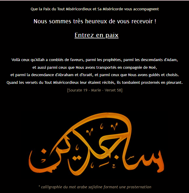 Sajidine Website In French