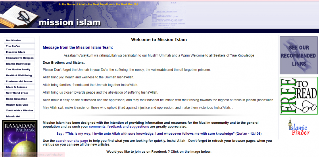 Website of Mission Islam