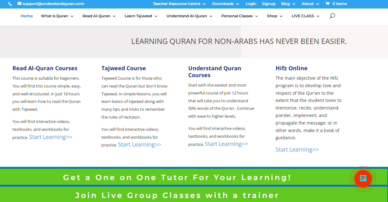 Website of Understand Quran