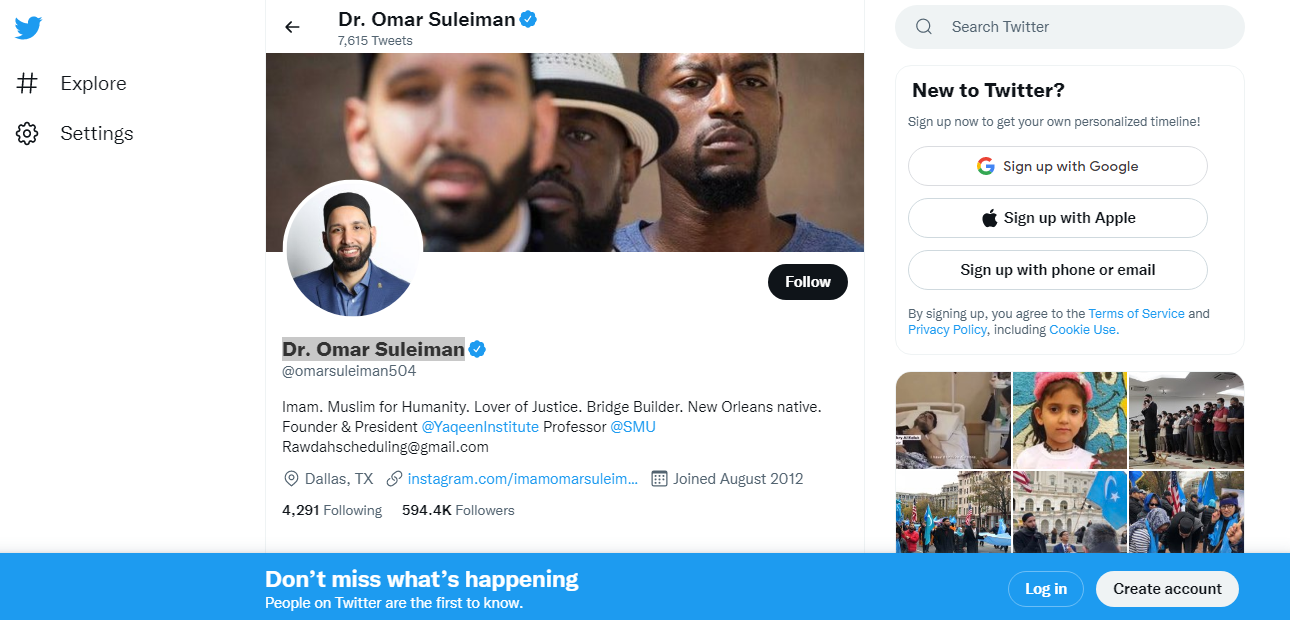 Dr. Omar Suleiman